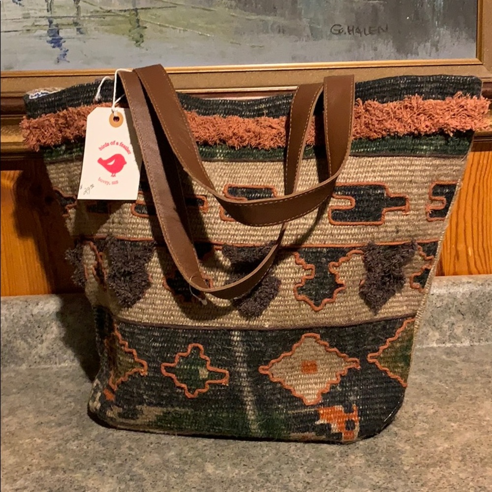 Backroads collection shopper satchel tote NWT